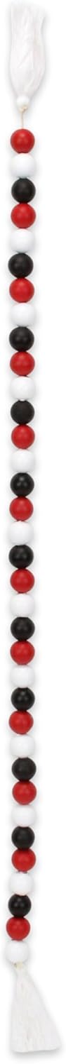 Kira Red White and Black Beaded Garland 6044