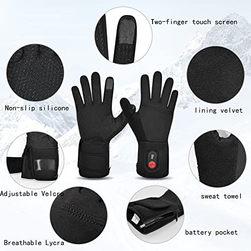 Gants de ski chauffants électriques pour vos sorties en plein air