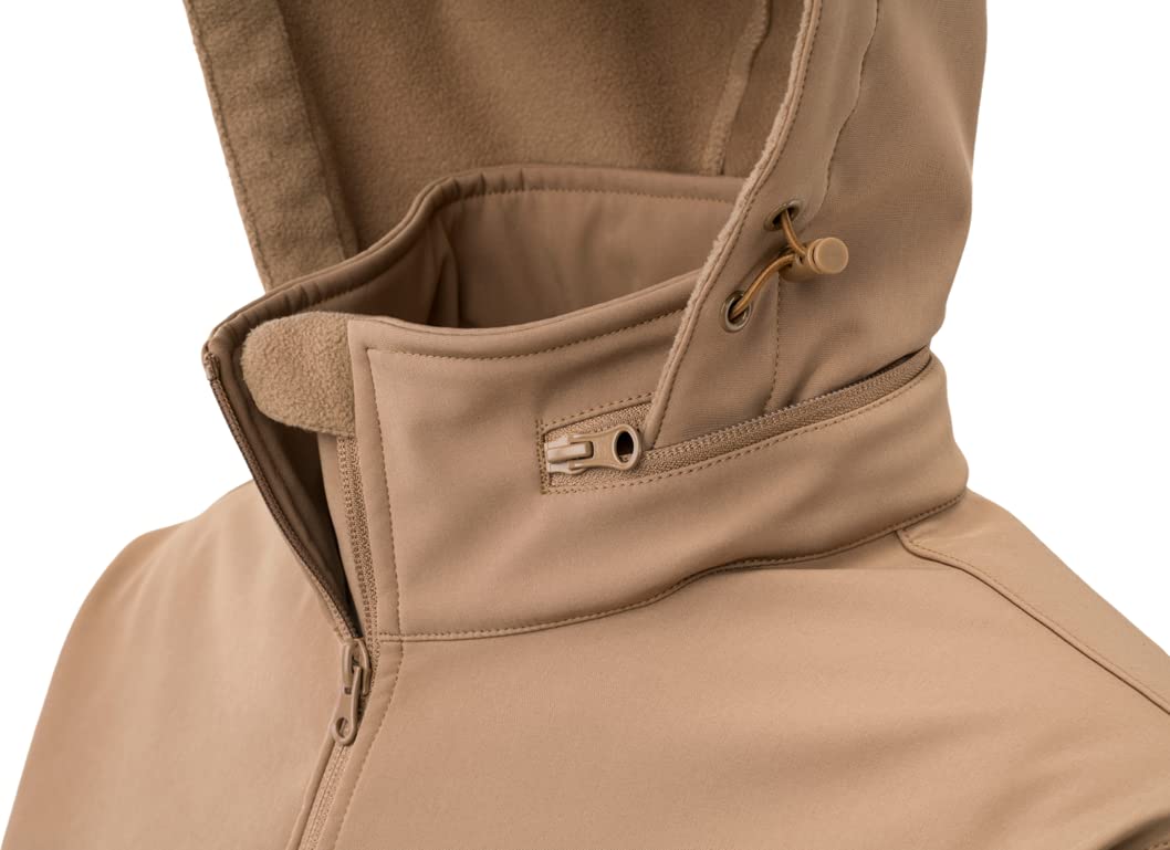 Giacca Tattica Softshell Defcon con Cappuccio Staccabile