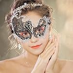 Coddsmz Couple Mask Half Venetian Masquerade Ball Mask Mardi Gras Mask Christmas Cosplay Costume Halloween Party Mask 2 Pack - Image 2