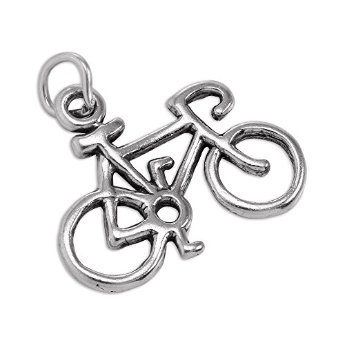 Preisvergleich Produktbild Sterling Silber Fahrrad Charm Ohrhänger