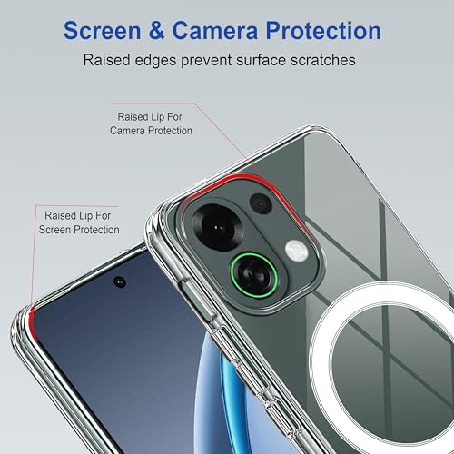 Image of Zapcase Back Case Cover for Oppo K13 Turbo 5G | Compatible for Oppo K13 Turbo 5G Back Cover | Compatible with MagSafe | Scratch-Resistant Back Cover | Clear
