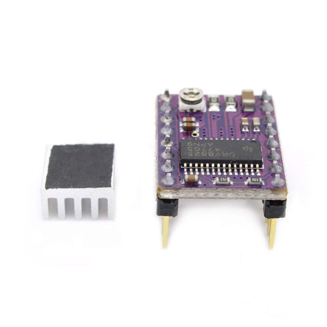 Hailege 5 szt. DRV8825 moduł napędowy silnika krokowego do drukarki 3D RepRap 4 RAMPS1.4 StepStick Odpowiedni dla silników krokowych 8,2V~45V 2,5A