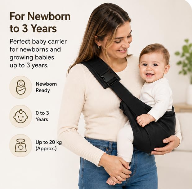Image of Baby Sling Carrier,Toddler Carrier New Baby Carrier Newborn to Toddler,Portable Lightweight Non-Slip Hip Seat Carrier 0-3 Year