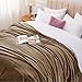 WAVVE Kuscheldecke Braun Flauschig Decke Fleecedecke - Sofadecke Klein Wohndecke Couchdecke, Decke Sofa Weich,Schokolade Hellbraun Leicht Sofaüberwurf 130x150 cm