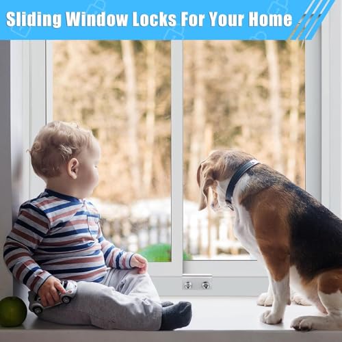HYIEOU Sliding Window Locks (6 Sets), Secure Window Lock with Key, Window Locks for Up and Down Windows & Horizontal Sliding Windows, Adjustable Window Lock, Sturdy and Durable, Does Not Deform. by HYIEOU - Image 7