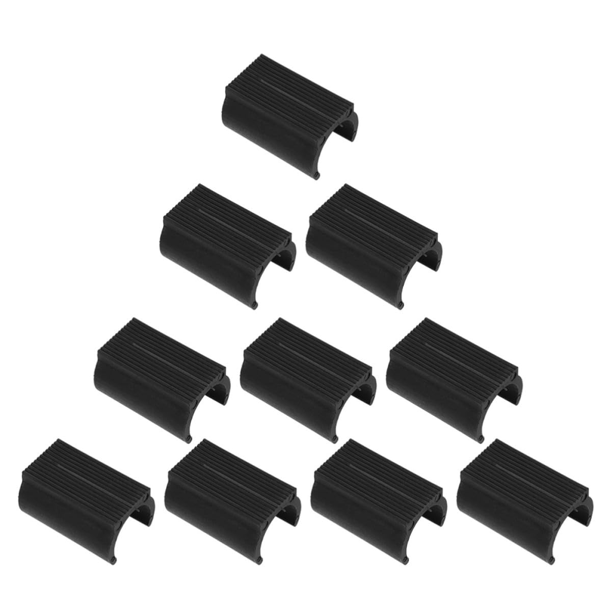 Abaodam Chair Leg Cover U-Shaped Chair Foot Cover Sleeve Floor Protector Plastic Chair Leg Glides Noise Reduction 25 Pack for Furniture and Trampolines