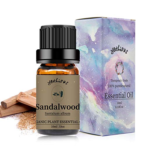 最安値 Yethious サンダルウッド エッセンシャルオイル 100 精油 ナチュラル ディフューザー用 マッサージ用 アロマ テラピー 10ml の価格比較