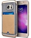 Galaxy S7 Case, Caseology [Messenger Series] Genuine Leather Pocket [Beige] [Card Case] for Samsung Galaxy S7 (2016) - Beige