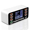Braveking1-Cargador-USB-60W-8-Puertos-Cargador-USB-Multiple-con-Puerto-PD-20W-Estacion-de-Carga-de-Escritorio-con-Puerto-Carga-Rapida-30-USB-Puerto-y-Pantalla-LCD-para-iPhone-iPad-Samsung-Tabletas
