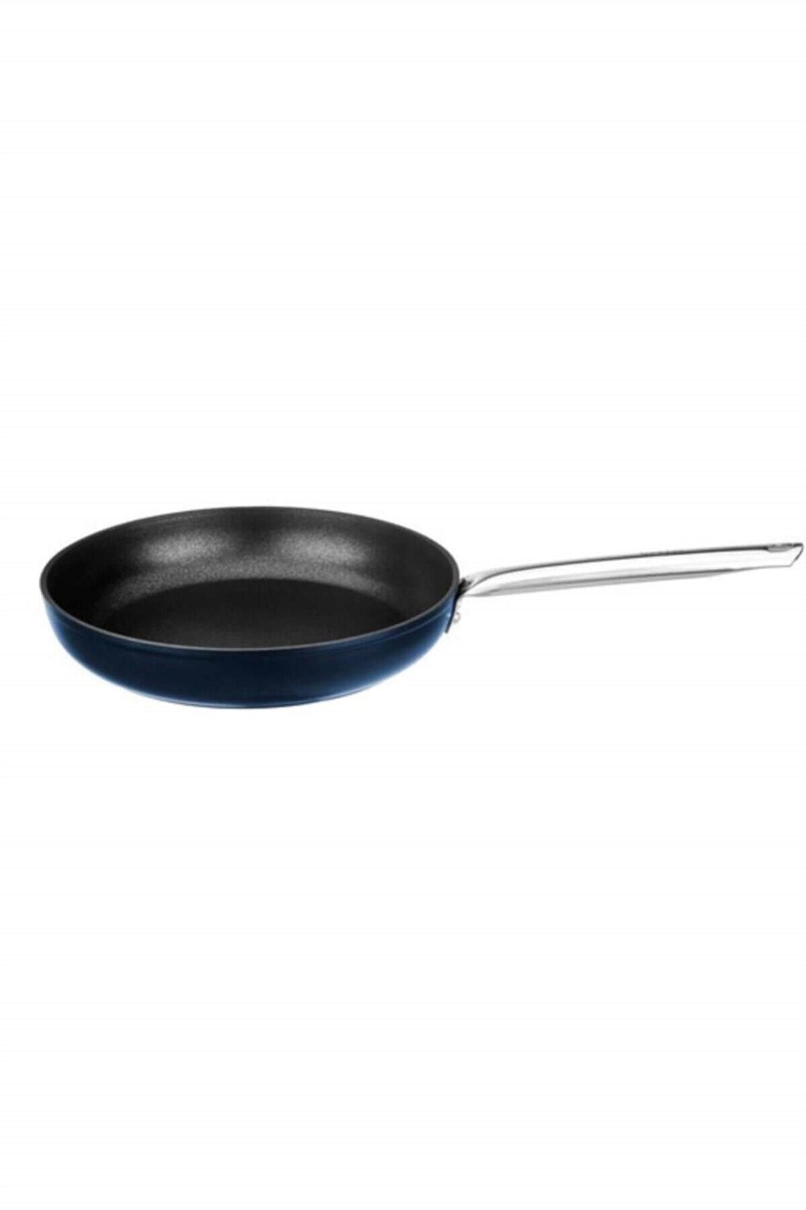 Leggno Master Titanium 28Cm Tava, Çelik Sap Metalik Mavi
