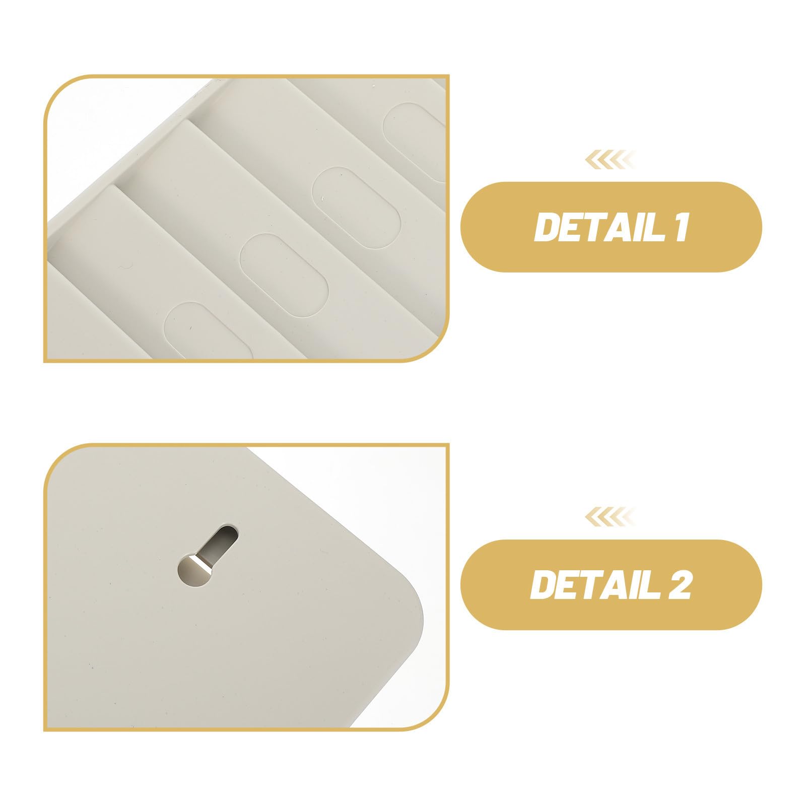 LIFKOME Tarjetero de Pared con 24 Compartimentos, Plástico Beige