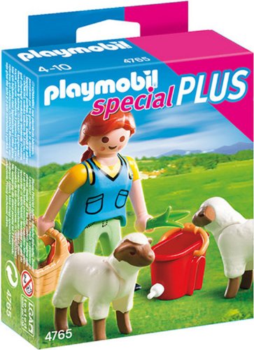 PLAYMOBIL Especiales Plus - Recolectora con ovejas (4765) - Recolectora con ovejas, Playsets de Figuras de Juguete, 10 x 3,5 x 12,5 cm, (4765)