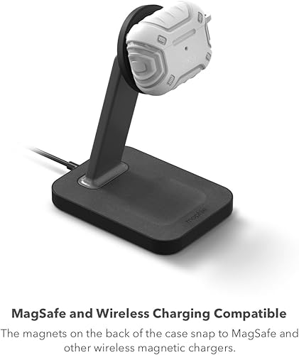 Miniatura 4 de ZAGG Max Protection AirPods Pro - Funda ligera y duradera en color blanco, compatible con cargadores inalámbricos