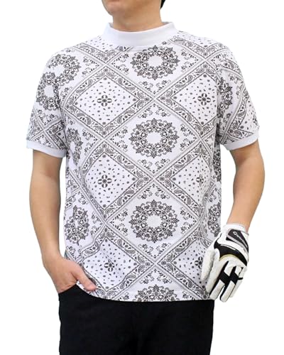 [MC MensCasual] ���b�N�l�b�N �S���t �����Y �S���t�E�F�A �n�C�l�b�N�V���c ���� �����h���C ���̎q �g�b�v�X �t�� �J���t�� ���� ���S �璹�i�q �{�^�j�J�� 1-�y�C�Y���[�z���C�g 4L