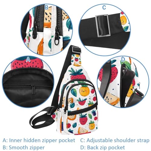 Sac à dos à bandoulière avec sangle réglable pour la course - 2