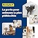 PetSafe Microchip Cat Door, Exterior or Interior Pet Door - Multi-User RFID Access Up to 40 Pets, 4-Way Locking, Weatherproof, DIY Easy Install, Hardware Kit; Privacy for Cat Litter Box or Pet Feeder