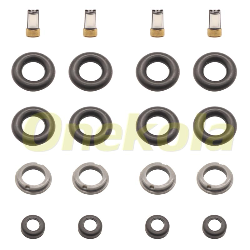 Fuel Injector Service Repair Kit Filters O Rings Seals Grommets for 2009-2014 for Nissan Murano 3.5L V6 VQ35DE 16600-JK20A - (Color: 20 Piece Set)