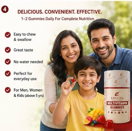 Image of Multivitamin Gummies | Mango Flavour | 30 Gummies | Gluten Free | Daily Multivitamin Gummies for Adults