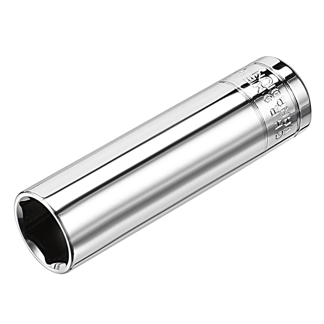 TA-VIGOR 1/2 Inch Drive 16mm 6-Point Deep Socket, Metric, Cr-V Drive Socket (Polishing) for Auto Repairing and Household