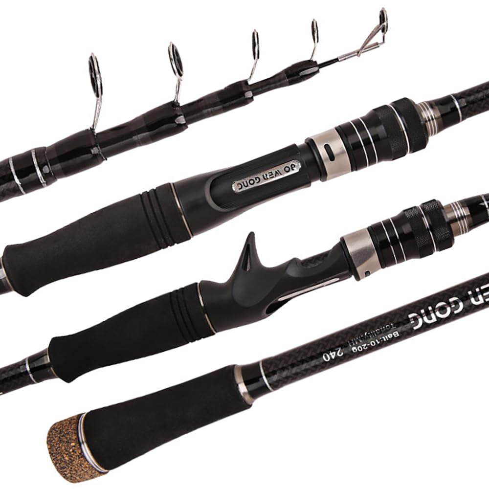 Canna da Pesca Canna da Pesca Feeder Canna da Pesca telescopica Canna da Pesca Power Carbon Fiber Travel Attrezzatura da Pesca(Casting Rod,2.7 m)