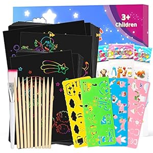 Kratzkunstpapier für Jungen und Mädchen