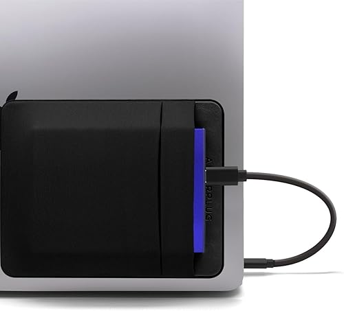 2 bolsillos Bolsa de viaje para disco duro externo Afterplug para laptop, soporte reutilizable para mouse inalámbricoauricularesHDDSSD externo