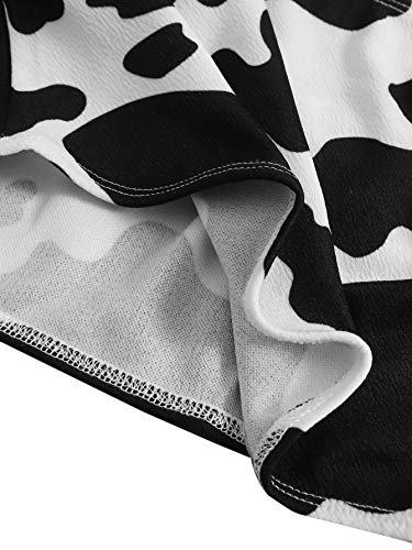 Image of SweatyRocks Women's Adjustable Drawstring String Long Bell Sleeve Rib Knit Sexy Crop Top
