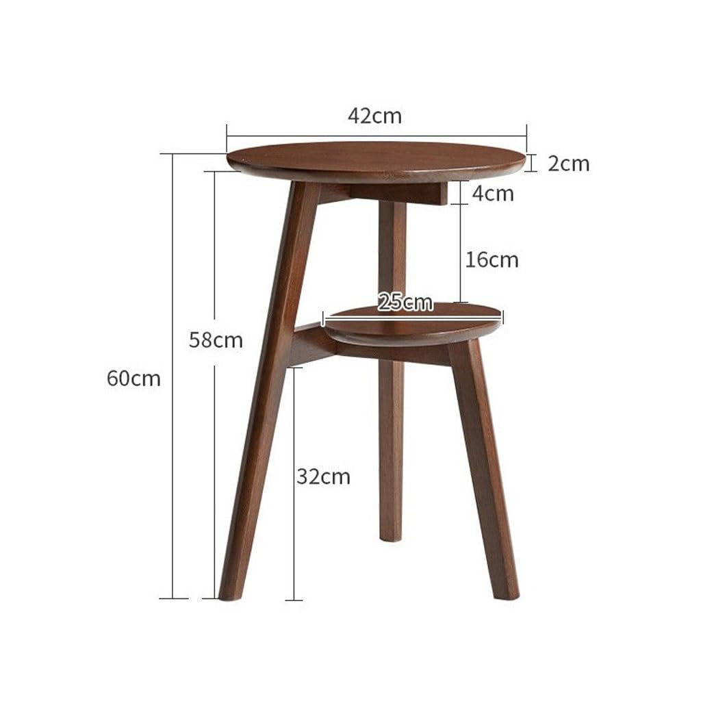 RENEESME Sofa Solid Wood Sofa Side Table Corner Table Balcony Leisure Table Simple Living Room Sideboard Tea Table Sofas for Living Room(A)