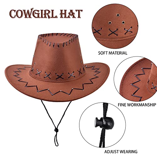 Disfraz cowboy cowgirl para niñas 4 piezas años 3-8 miniatura 5