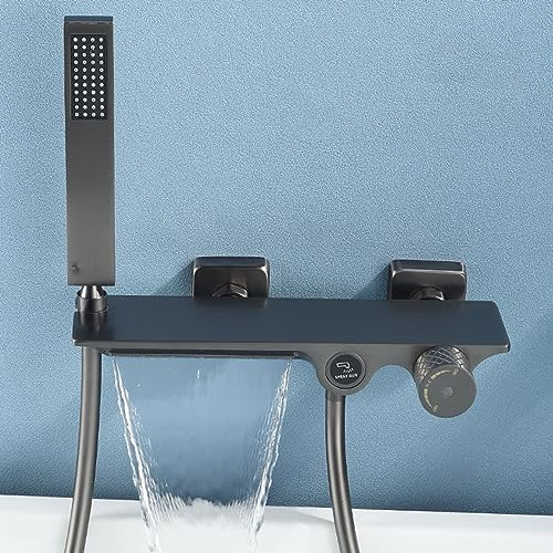Robinet cascade bain laiton résistant au calcaire avec douchette - 3