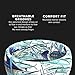 Groove Life Guy Harvey Slammed Silicone Ring - Breathable Rubber Wedding Rings for Men, Lifetime Coverage, Unique Design, Comfort Fit Ring - Size 9