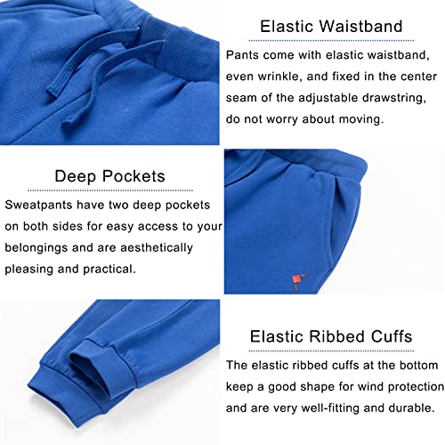Kids Jogger Sweatpants with Pockets Basic Fleece Pants for Boys or Girls (3-12Years)4