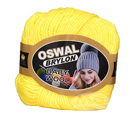 Image of M.G ENTERPRISE Os wal 100% Acrylic Wool Kacha Pila 16 GMS Wool 4 ply Wool Ball Hand Knitting Wool /Art Craft Soft Fingering Crochet Hook Yarn- Art-AECD