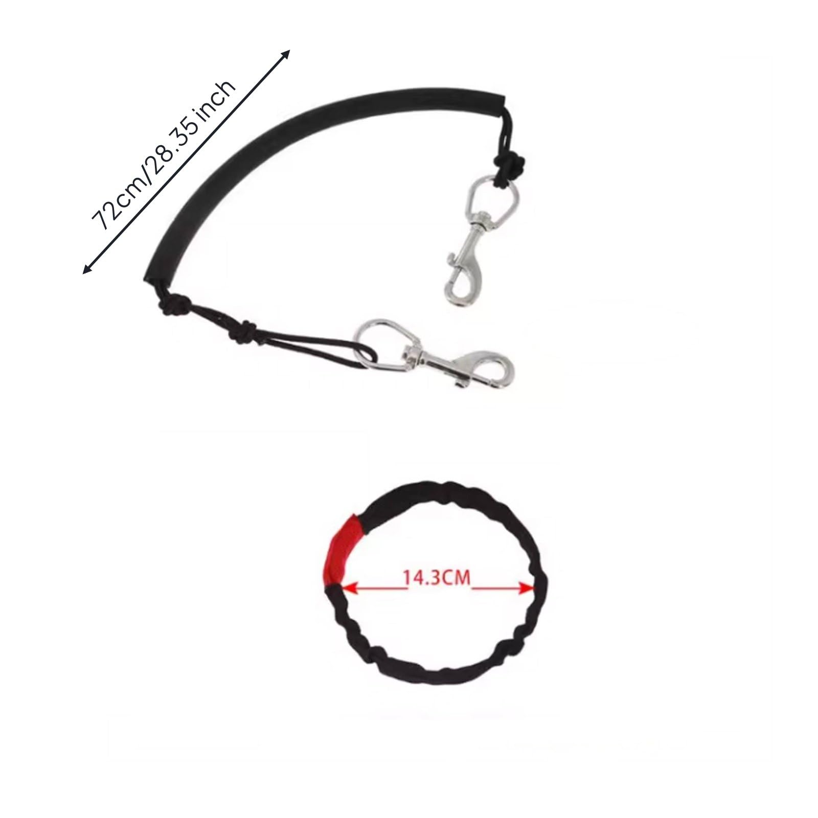 rockible Sangle de Bouteille de Plongée Ensemble de Gréement Cylindre Harnais Colliers Réglables Poignée Caoutchouc Acier Inoxydable 316 Adaptée aux Plongées Profondes Sorties Bateau Club