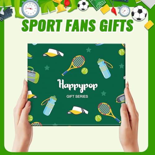 HAPPYPOP Tennis Gifts for Women Men - Gifts for a Tennis Lover, Sports Fans Socks, Stocking Stuffers
