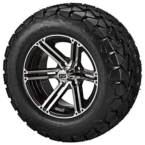 RM Cart - 12" Yukon Black/Machined on 22x10-12 Trail Fox