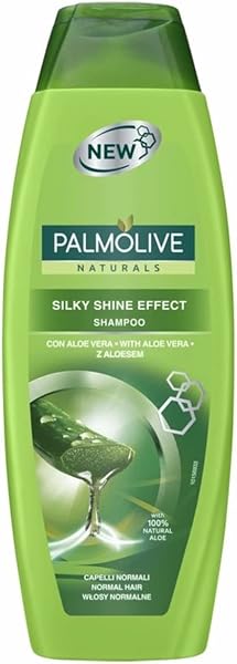 6 x szampon PALMOLIVE Naturals „Silky Shine Effect” (Aloe Vera) do wszystkich rodzajów włosów – 350 ml