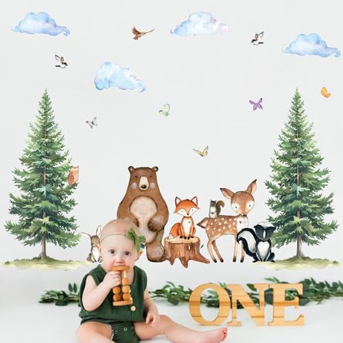 Vinilos Decorativos Uflashmi Woodland para Pared Infantil miniatura 4