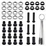 38pcs Rear Suspension A-Arm Bushing Kit for Polaris Sportsman 500 RSE Sportsman 400 4x4 700, Lower Control Bushings A-Arm Short,Long Bushings,Spacers Set