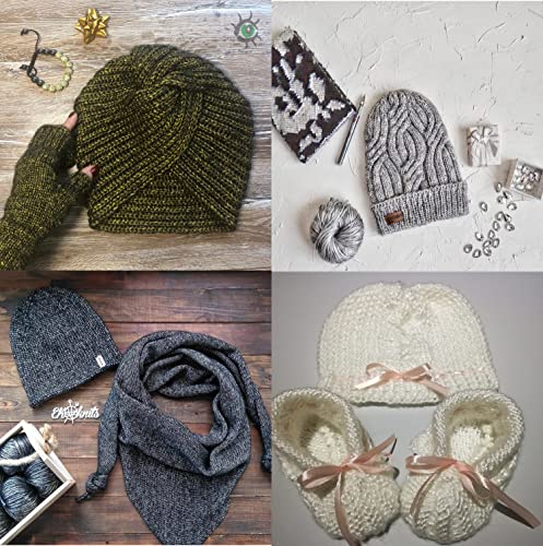 Ice Yarn Rock Star (Pack Of 2) Shiny Knitting Yarn For Diy Handmade Crochet Thread 19% Merino Wool,11% Acrylic,70% Polyamide (2X1.76 Oz),(2X125 Yards) Including Folding Scissors (Silver Grey) #TOP6