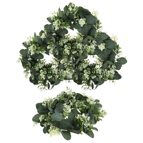 Couronnes d'eucalyptus de table pour centre de table festif et déco de mariage printanier - 2