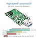 ELUTENG mSATA to USB 3.0 Adapter - Mini SATA Converter as Portable Flash Drive External Hard Drive (No Cable Needed)