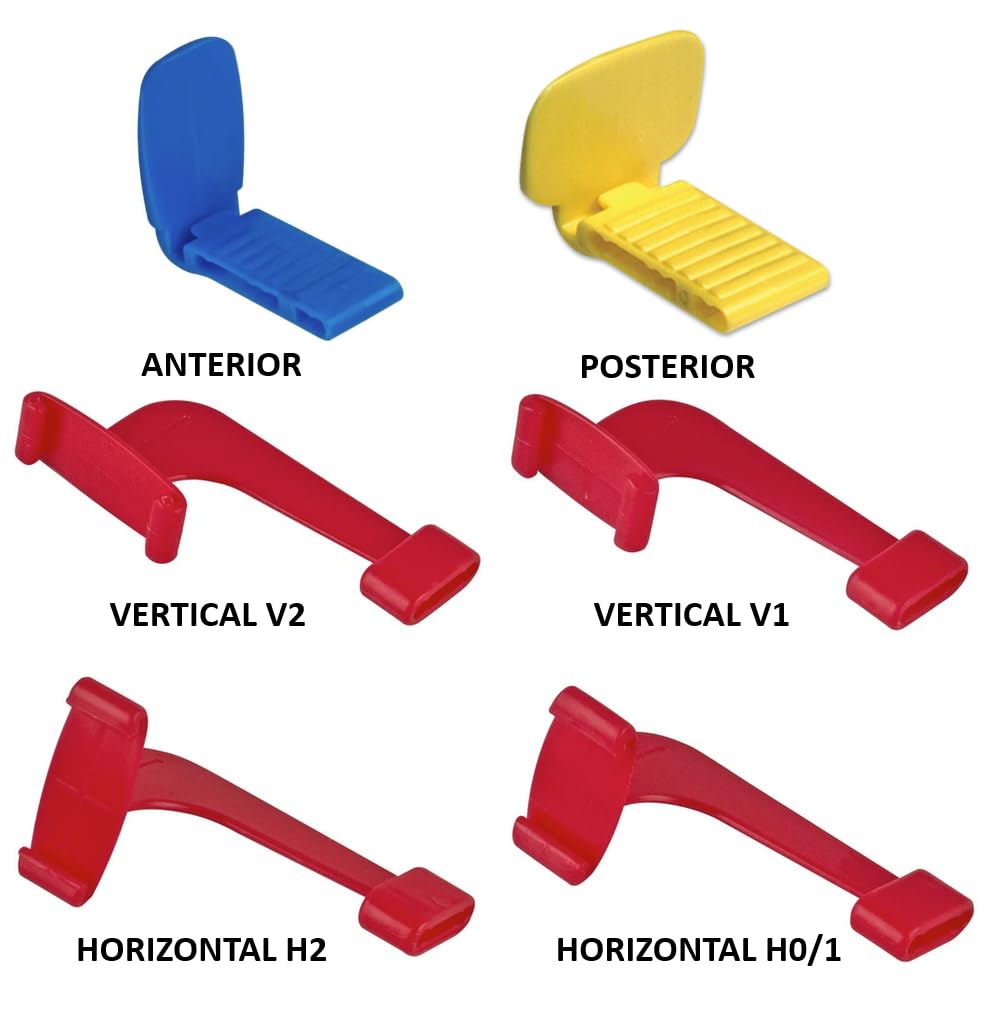 AmeriCan Goods 25/Pk Dental XCP and BAI Replacement Parts XCP Bitewing B-Blocks Anterior, Posterior, Horizontal, Vertical Autoclavable (Anterior)