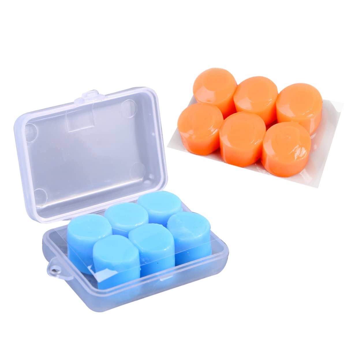 FOMIYES 6 Pair Silicone Ear Plugs for Swimming Waterproof Underwater Earplugs Cord Ergonomic Design for Adults Boys and Girls Safe Silicone