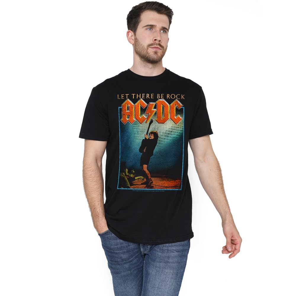 ACDC Let There Be Rock Unisex T Shirt, Black, XXX-Large