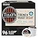 Tully's Coffee, French Roast Decaf, Single-Serve Keurig K-Cup Pods, Dark Roast Coffee, 96 Count (4 Boxes of 24 Pods)