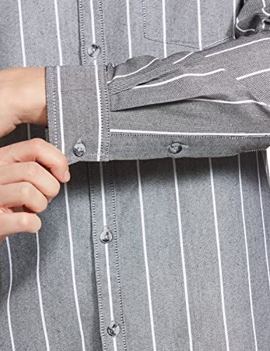 Image of The Indian Garage Co Men Regular Fit Striped Full Sleeves Cutaway Collar Casual Shirt