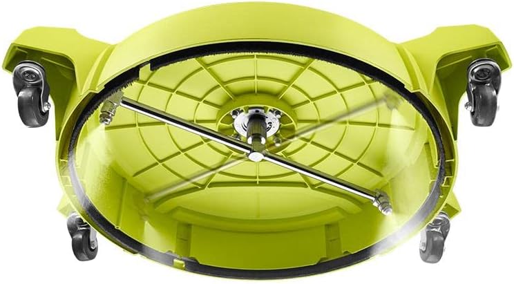 RYOBI 18 in. 4200 PSI Quick Connect Pressure Washer Surface Cleaner for Gas Pressure Washers with Caster Wheels Green
