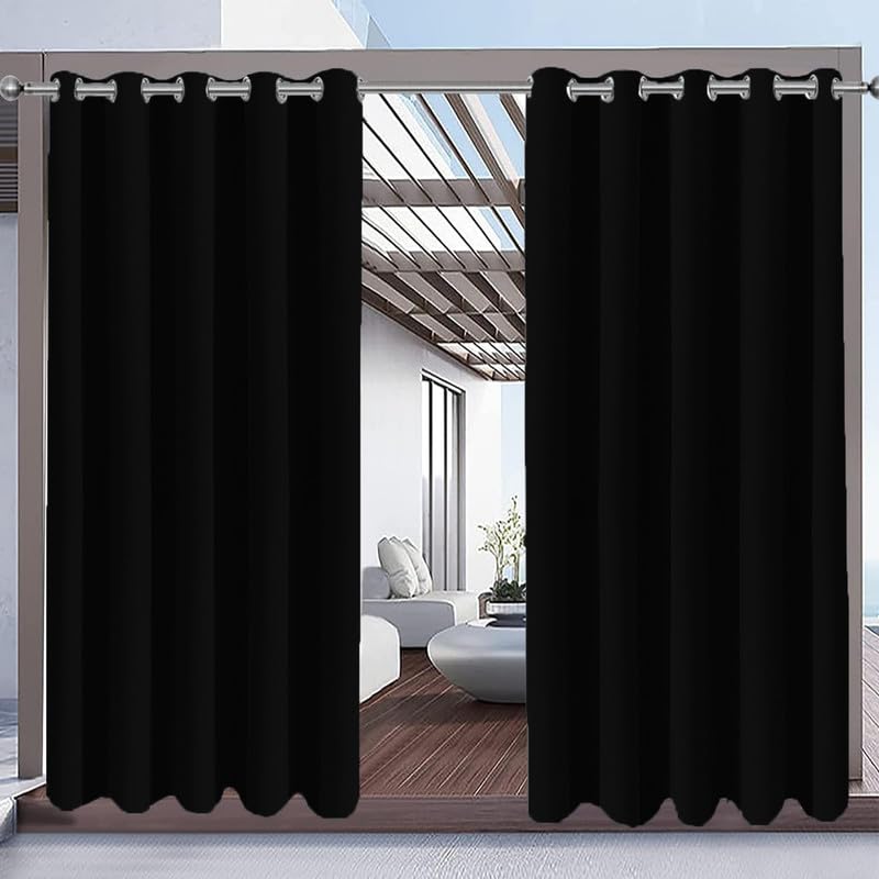 Cortina opaca para exteriores e interiores ideal para porches y salones 3